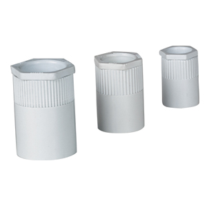 بوشن های یک سر دنده مادگی PVC - بوشن و مهره PVC